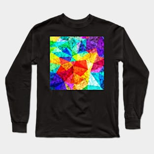 Mosaic Colorful Pattern Long Sleeve T-Shirt